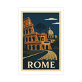 rome Vintage Poster — Cool · Crisp Morning (12x18)