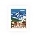 park city Vintage Poster — Cool · Crisp Morning (8x10)