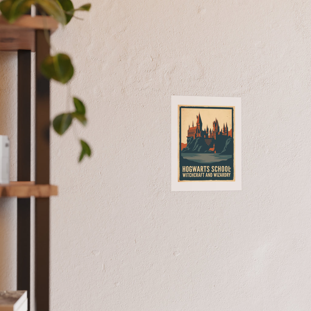 Hogwarts School of Witchcraft and Wizardry Vintage Poster — graphic (8x10)
