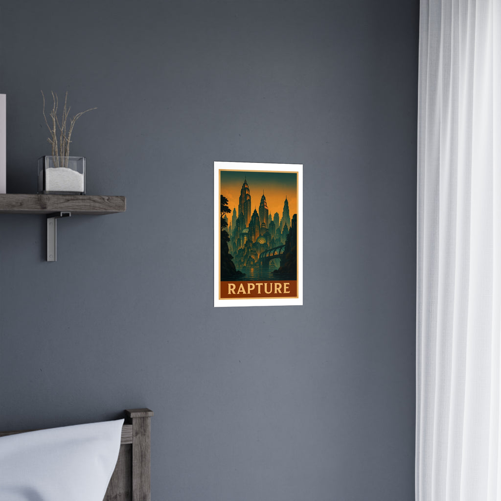 Rapture Vintage Poster — warm (12x18)