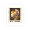 Waterdeep Vintage Poster — warm (8x10)