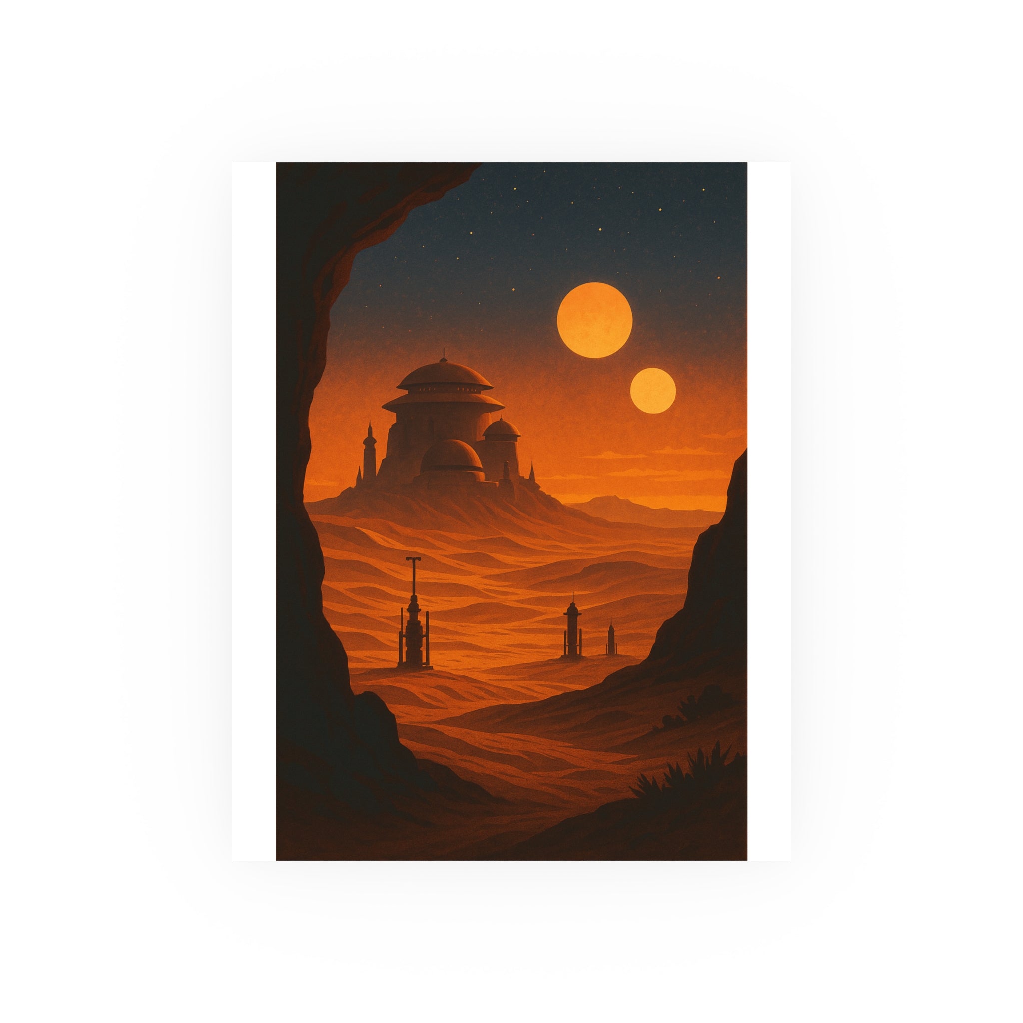 Star Wars Vintage Poster — warm (8x10)