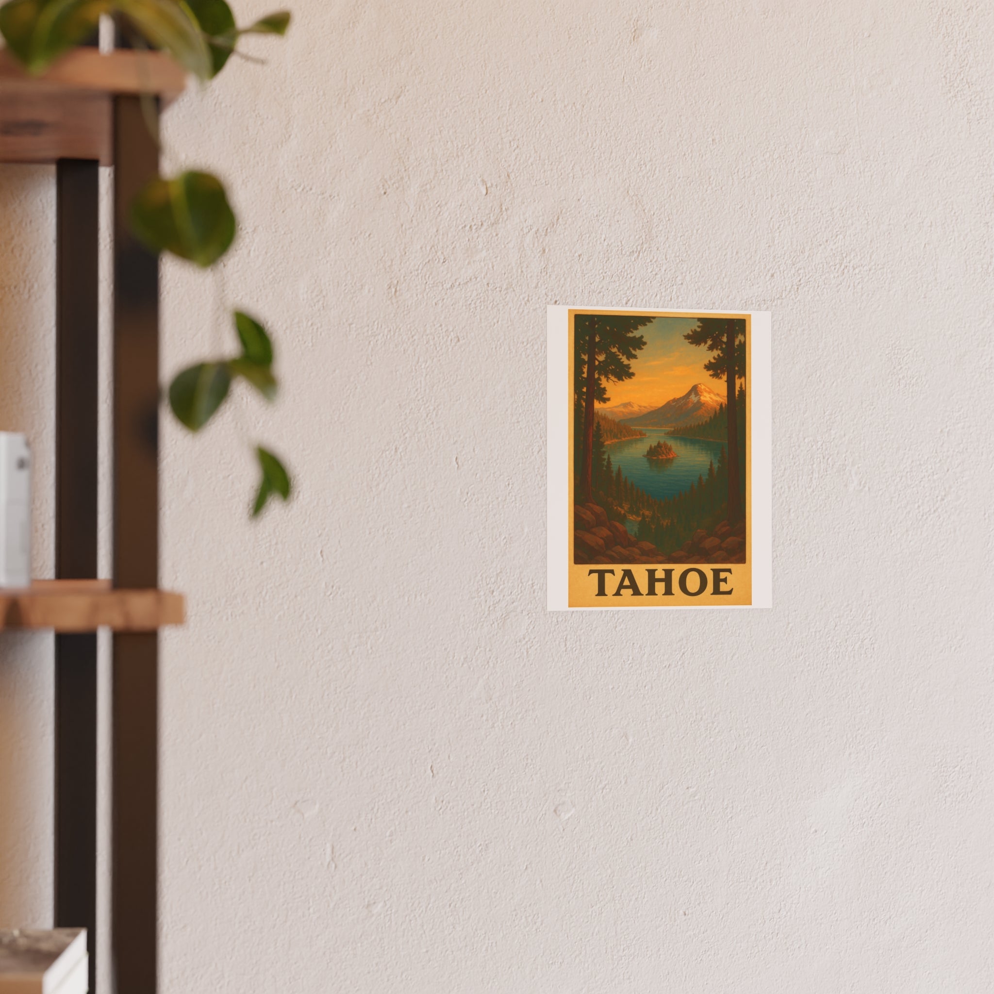 tahoe Vintage Poster — Warm · Golden Hour (8x10)