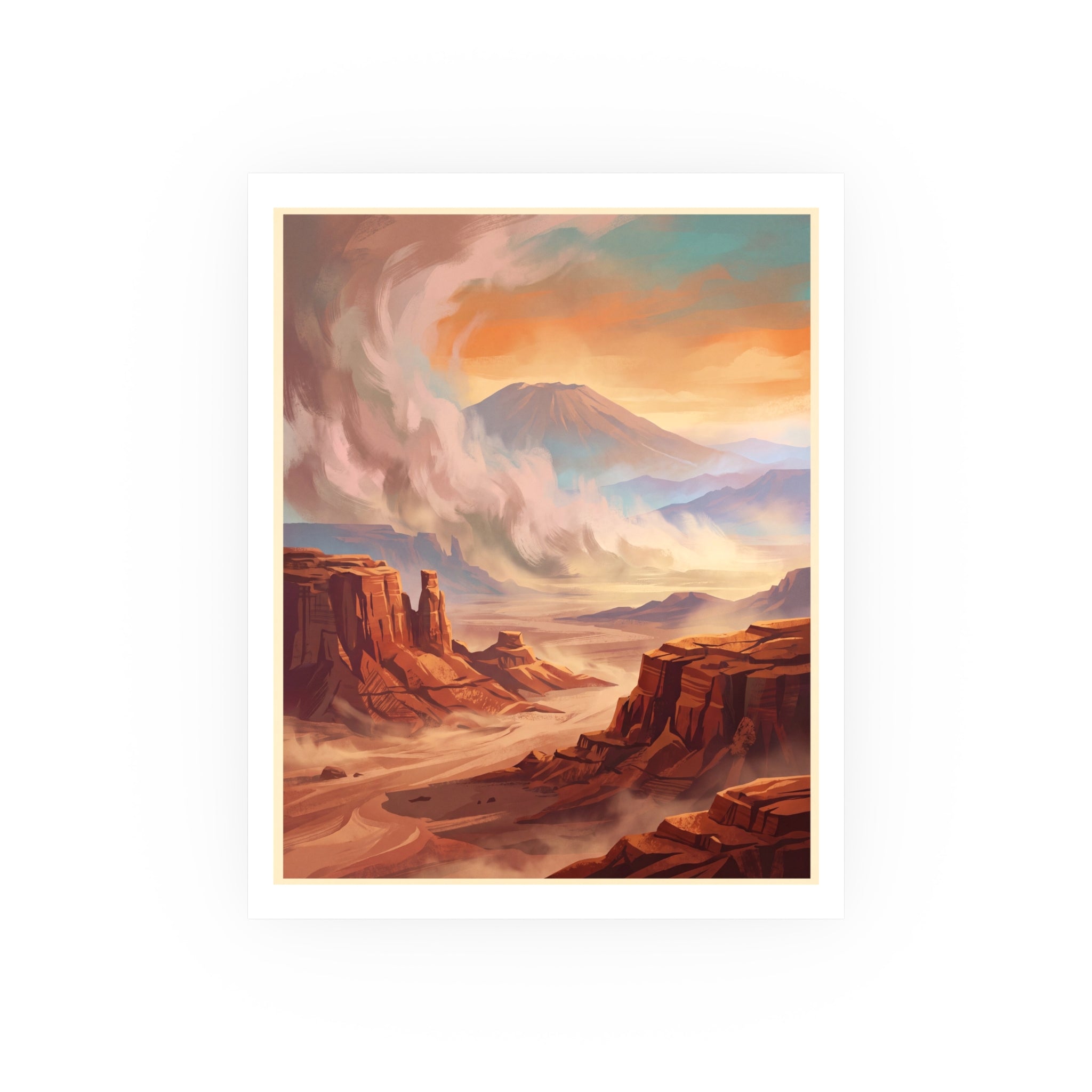 Mars Vintage Poster