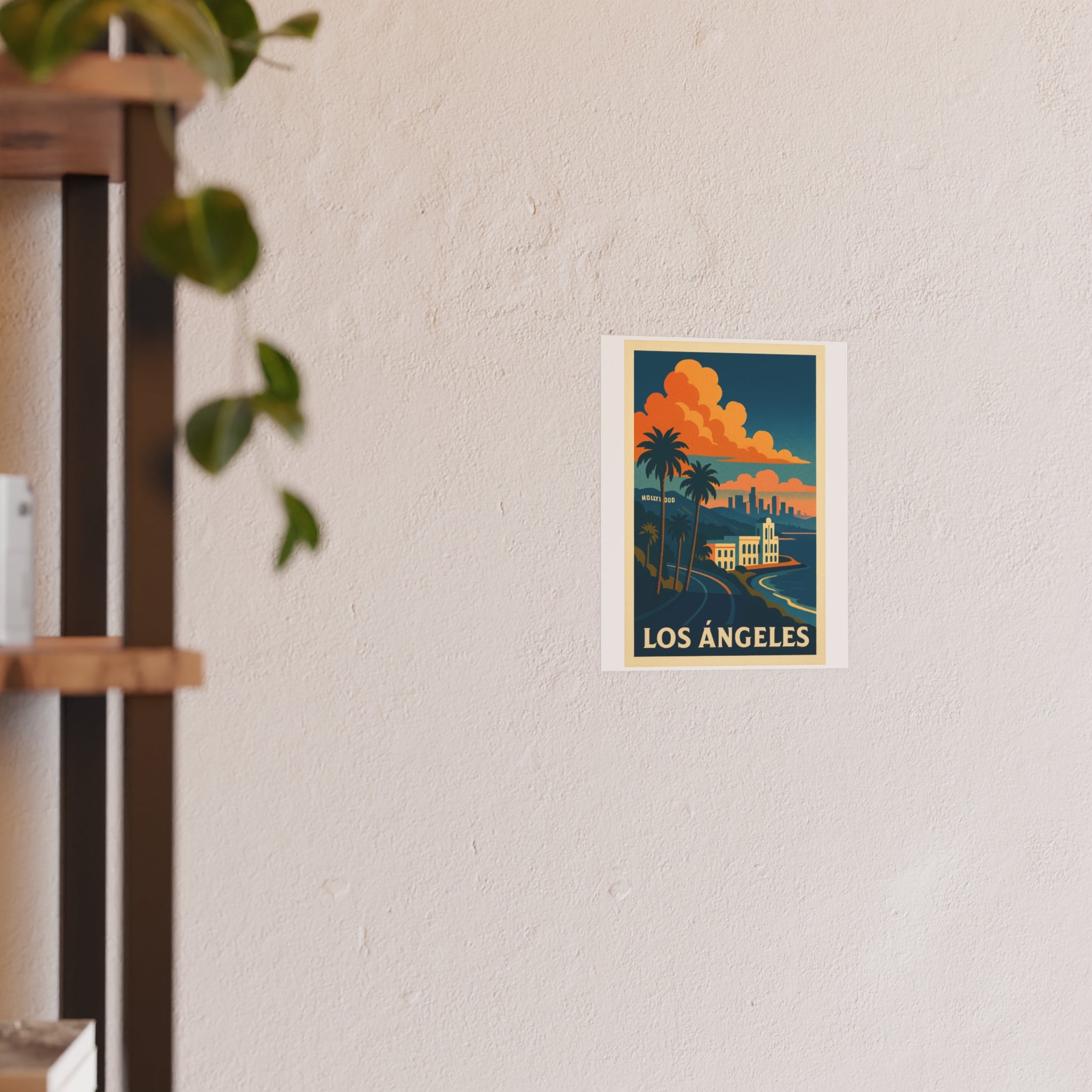 Los Ángeles Vintage Poster — Cool · Crisp Morning (8x10)