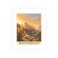 Waterdeep Vintage Poster — warm (8x10)