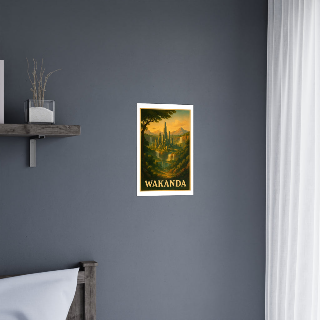 Wakanda Vintage Poster — warm (12x18)