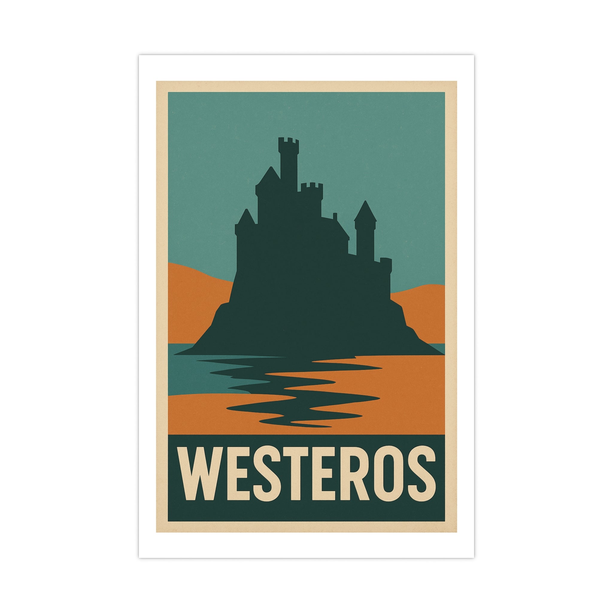 Westeros Vintage Poster — graphic (12x18)