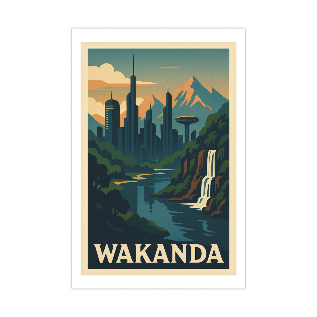 Wakanda Vintage Poster — cool (12x18)