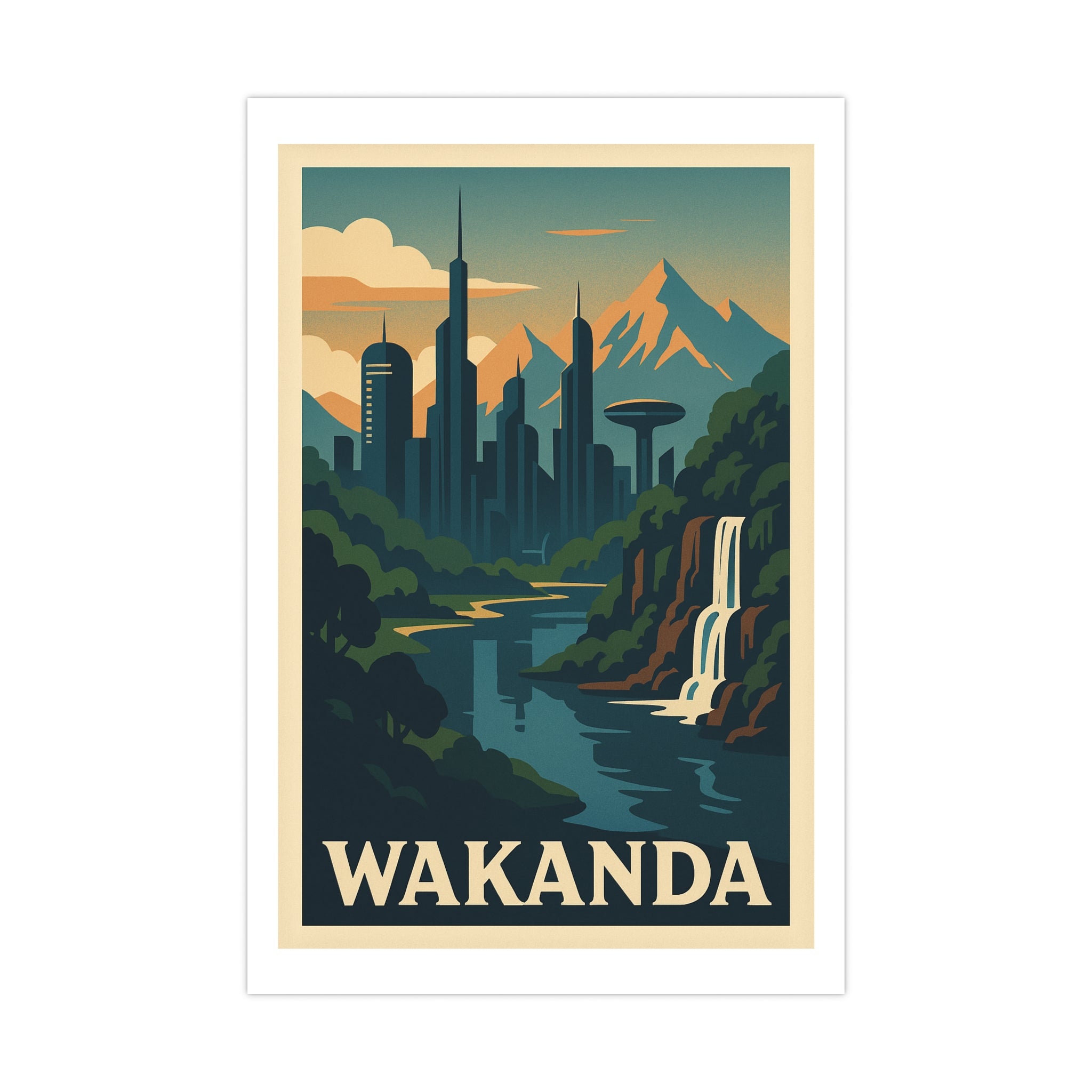 Wakanda Vintage Poster — cool (12x18)