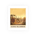 Colonial Williamsburg Vintage Poster — warm (8x10)