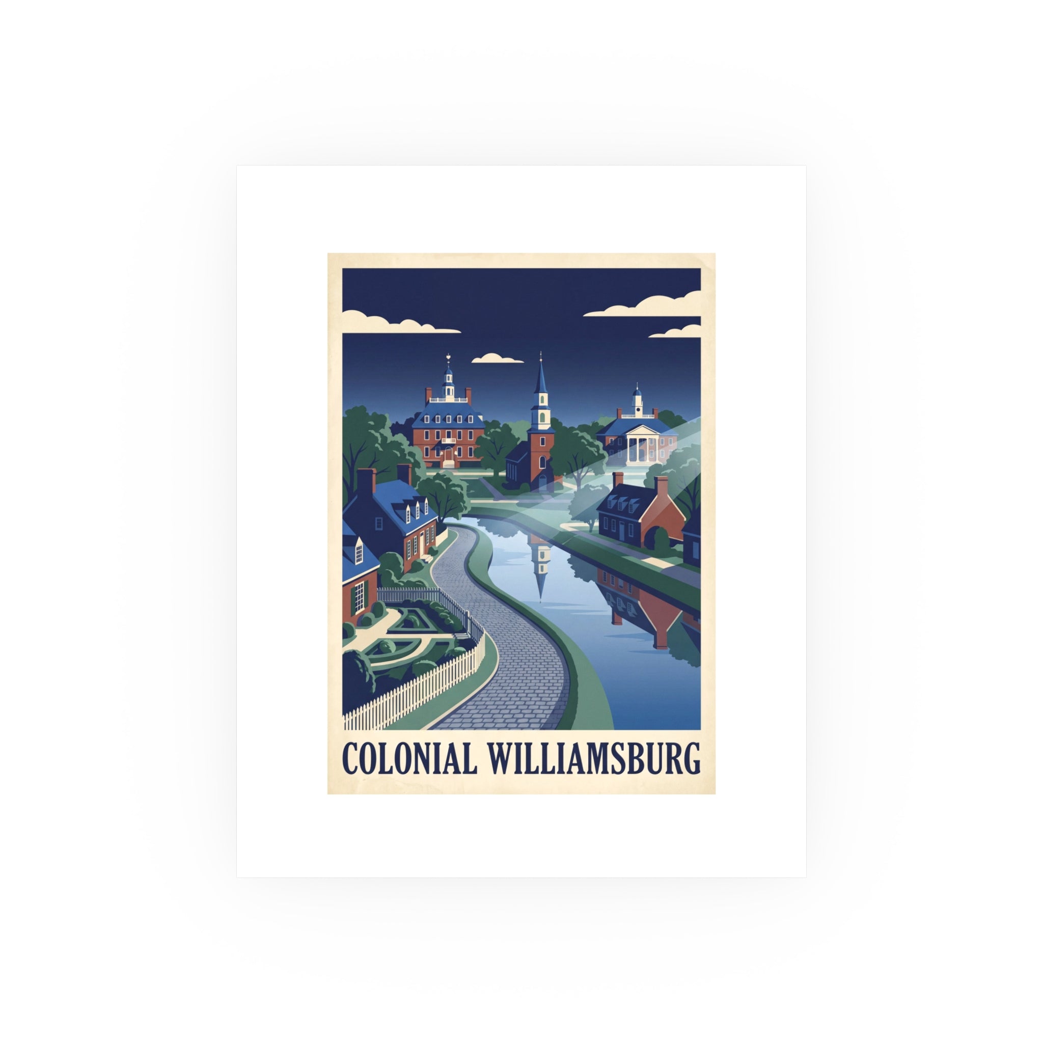 Colonial williamsburg Vintage Poster — cool (8x10)