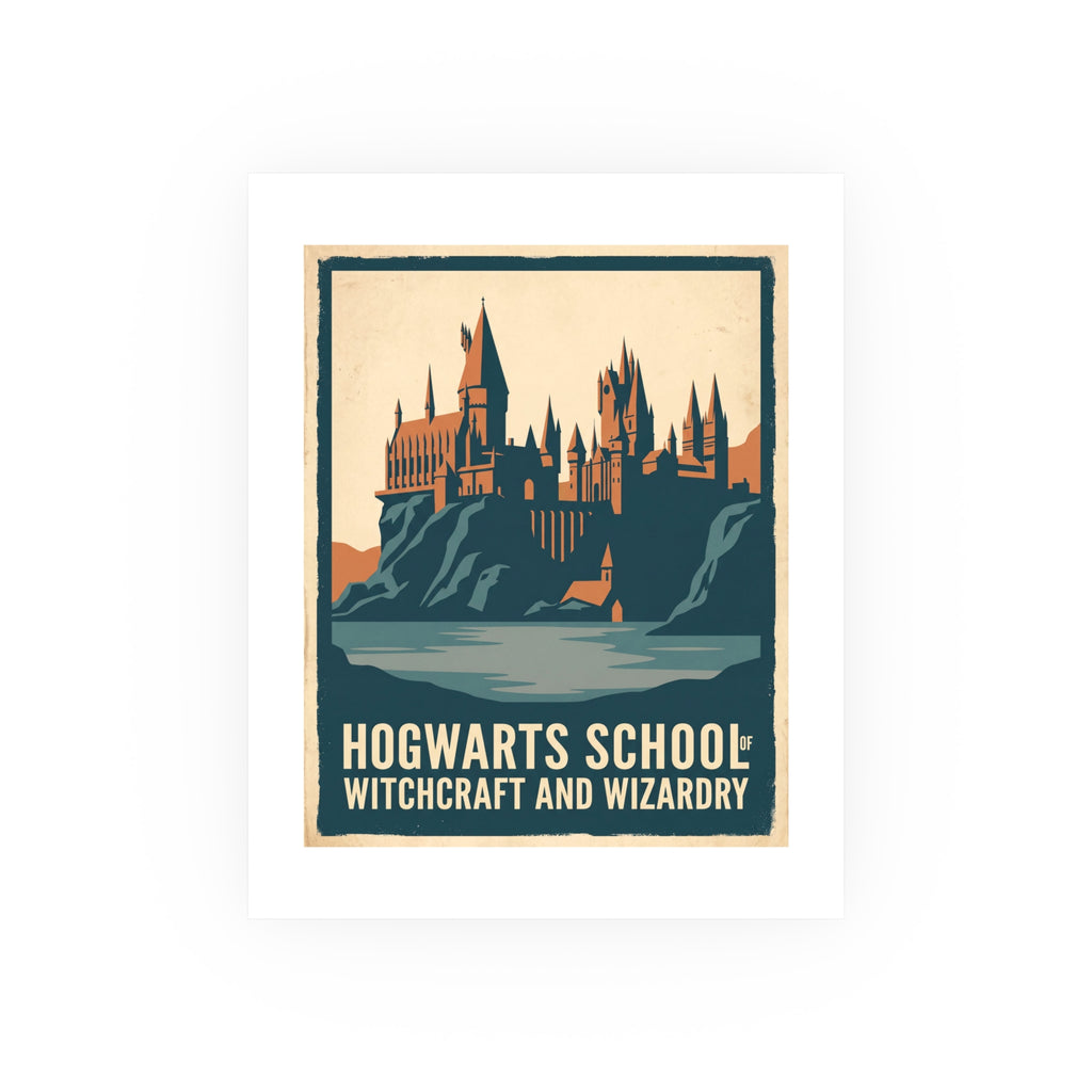 Hogwarts School of Witchcraft and Wizardry Vintage Poster — graphic (8x10)