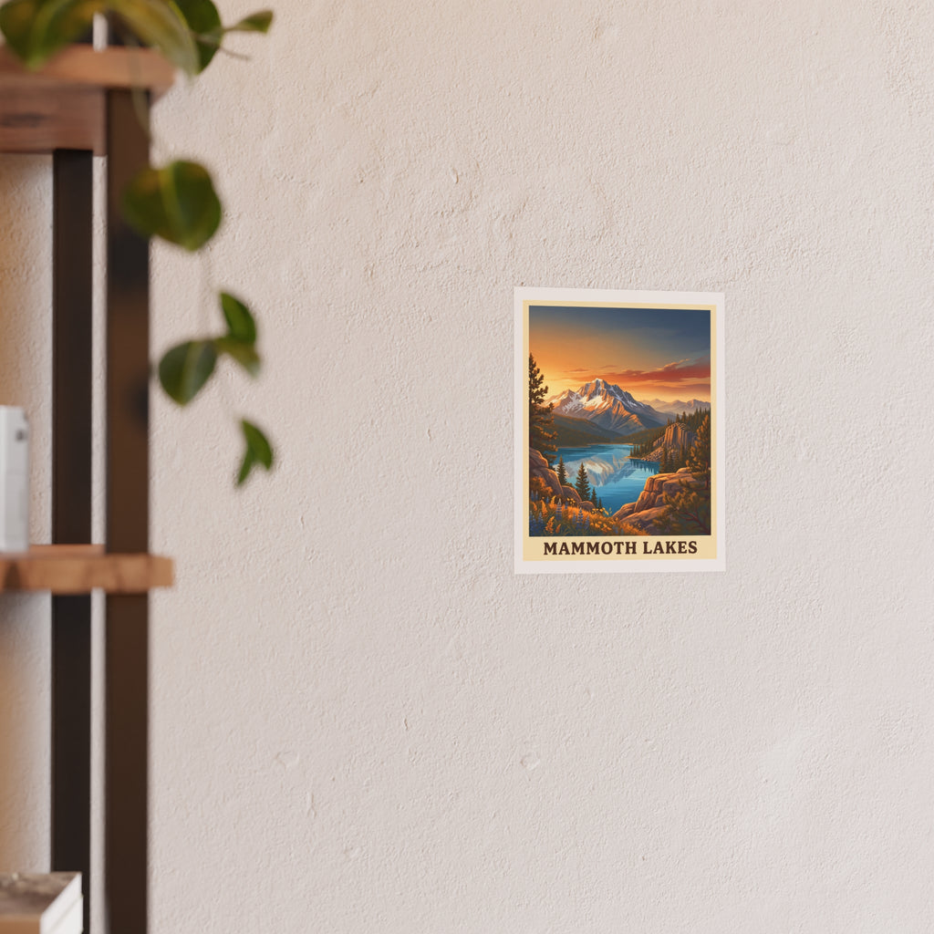 mammoth lakes Vintage Poster