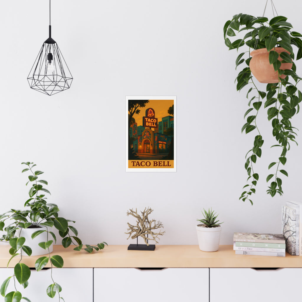 Taco Bell Vintage Poster — warm (12x18)