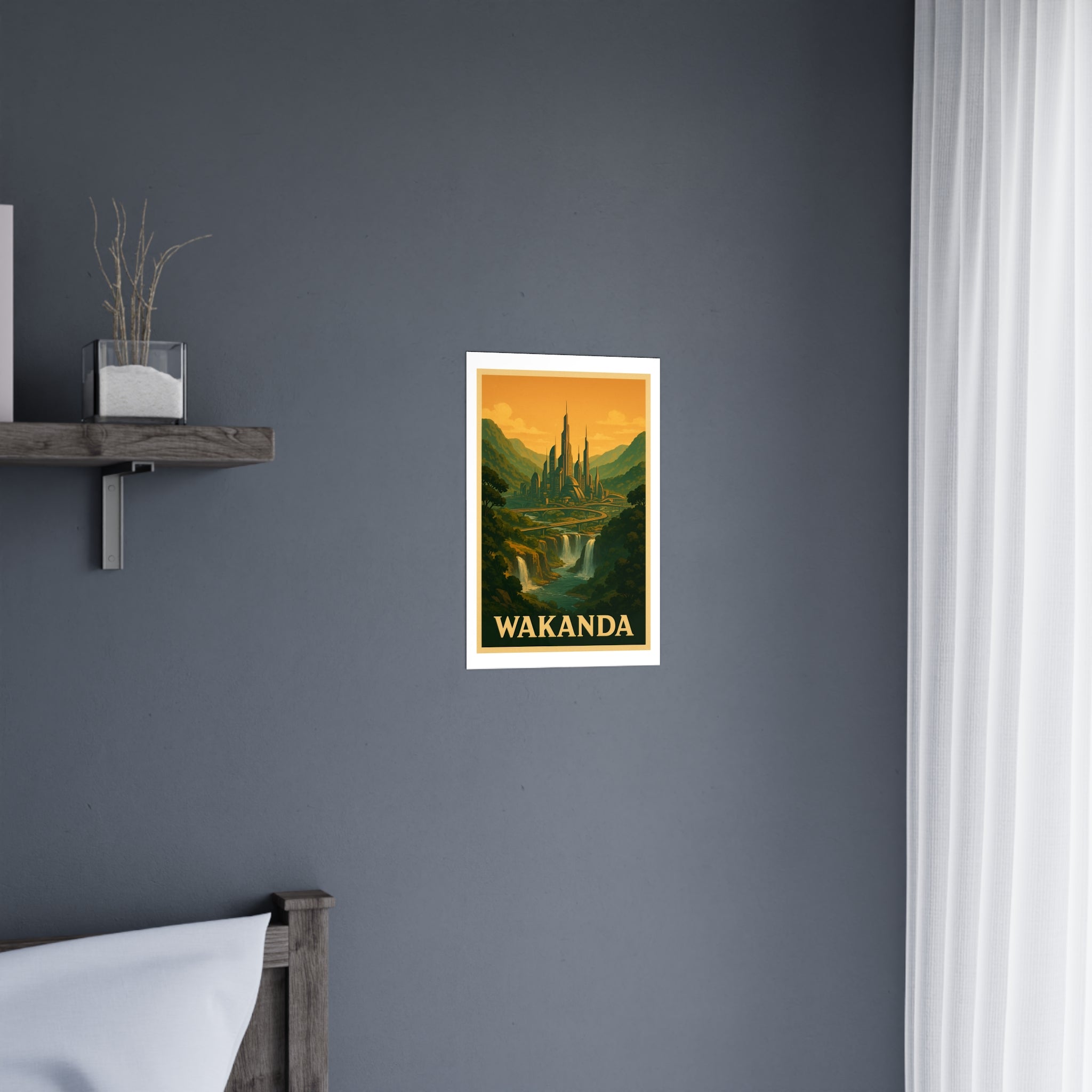 Wakanda Vintage Poster — warm (12x18)