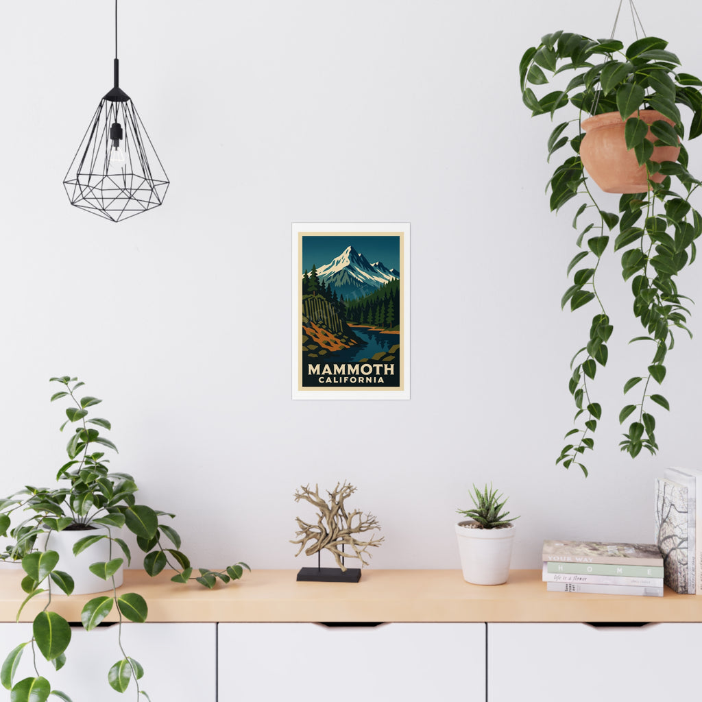 mammoth california Vintage Poster — Cool · Crisp Morning (12x18)