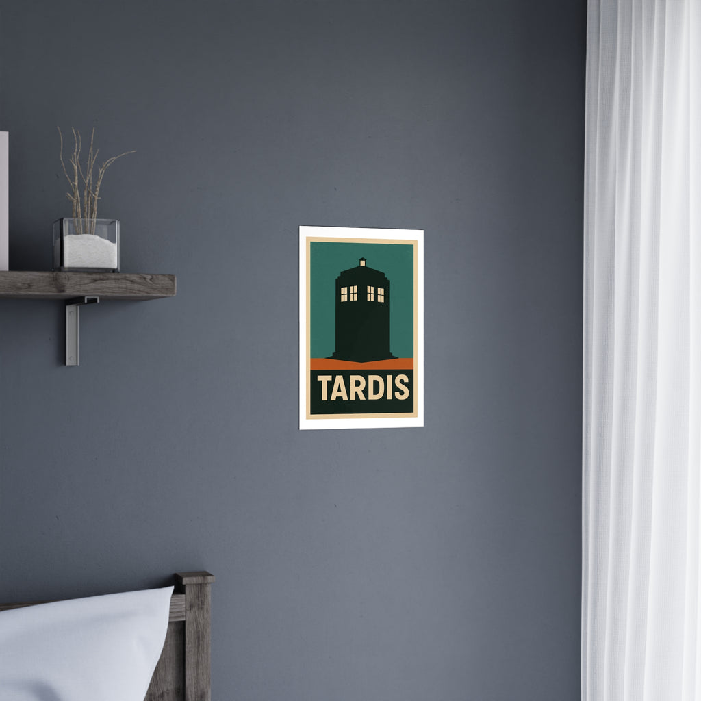 TARDIS Vintage Poster — graphic (12x18)