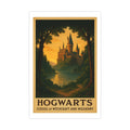 Hogwarts School of Witchcraft and Wizardry Vintage Poster — warm (12x18)