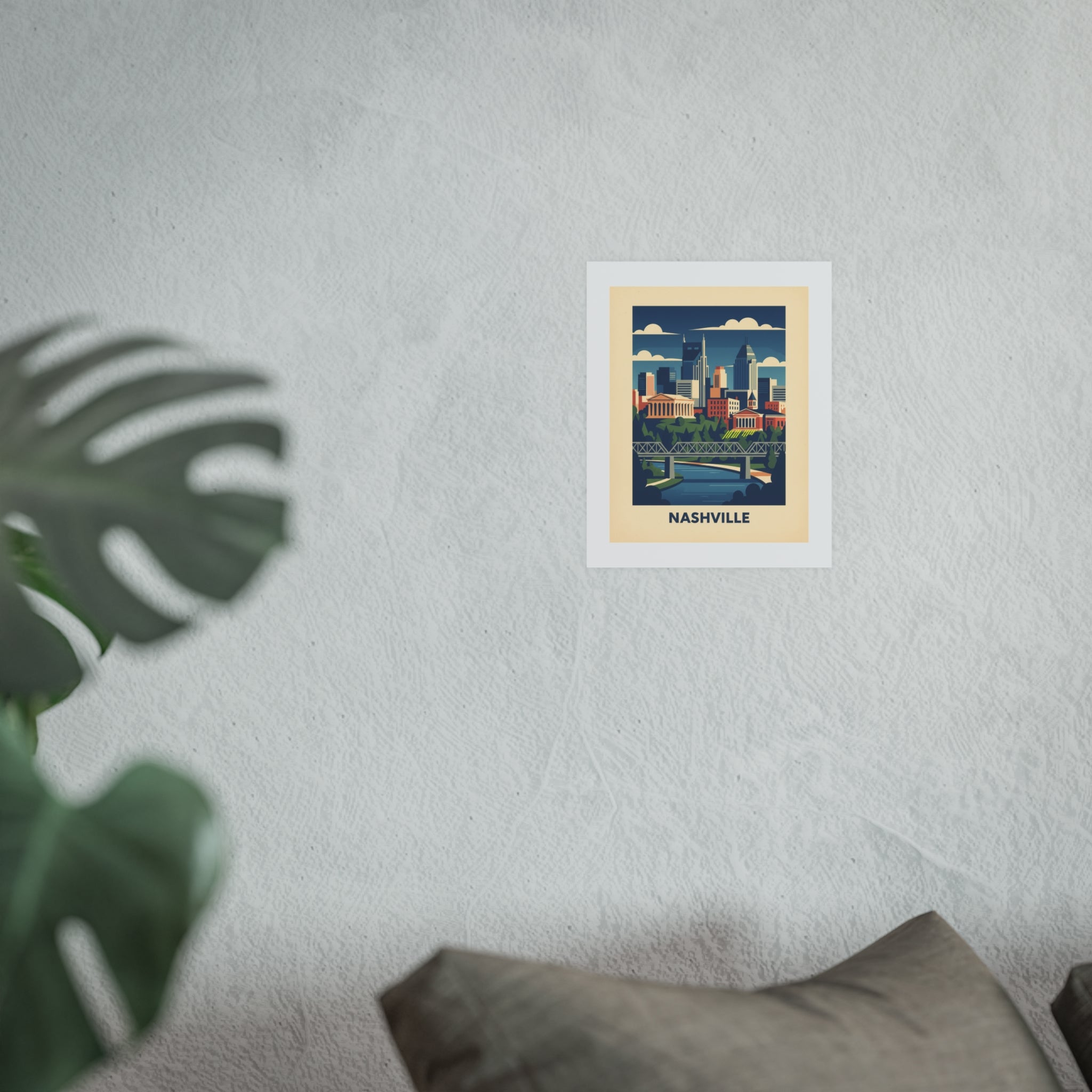 nashville Vintage Poster — Cool · Crisp Morning (8x10)