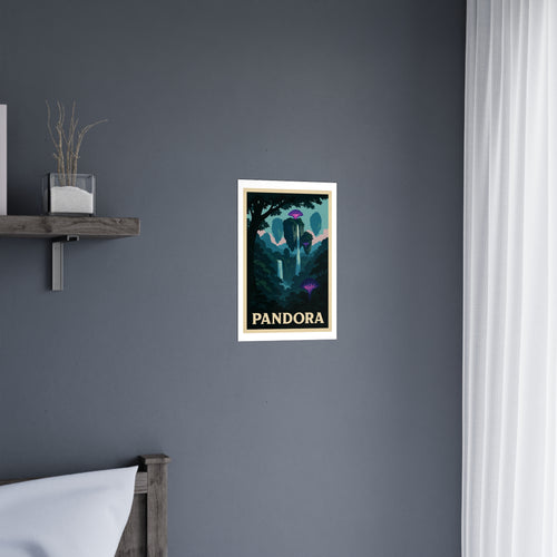 Alien Moon Vintage Poster — Cool · Crisp Morning (12x18)