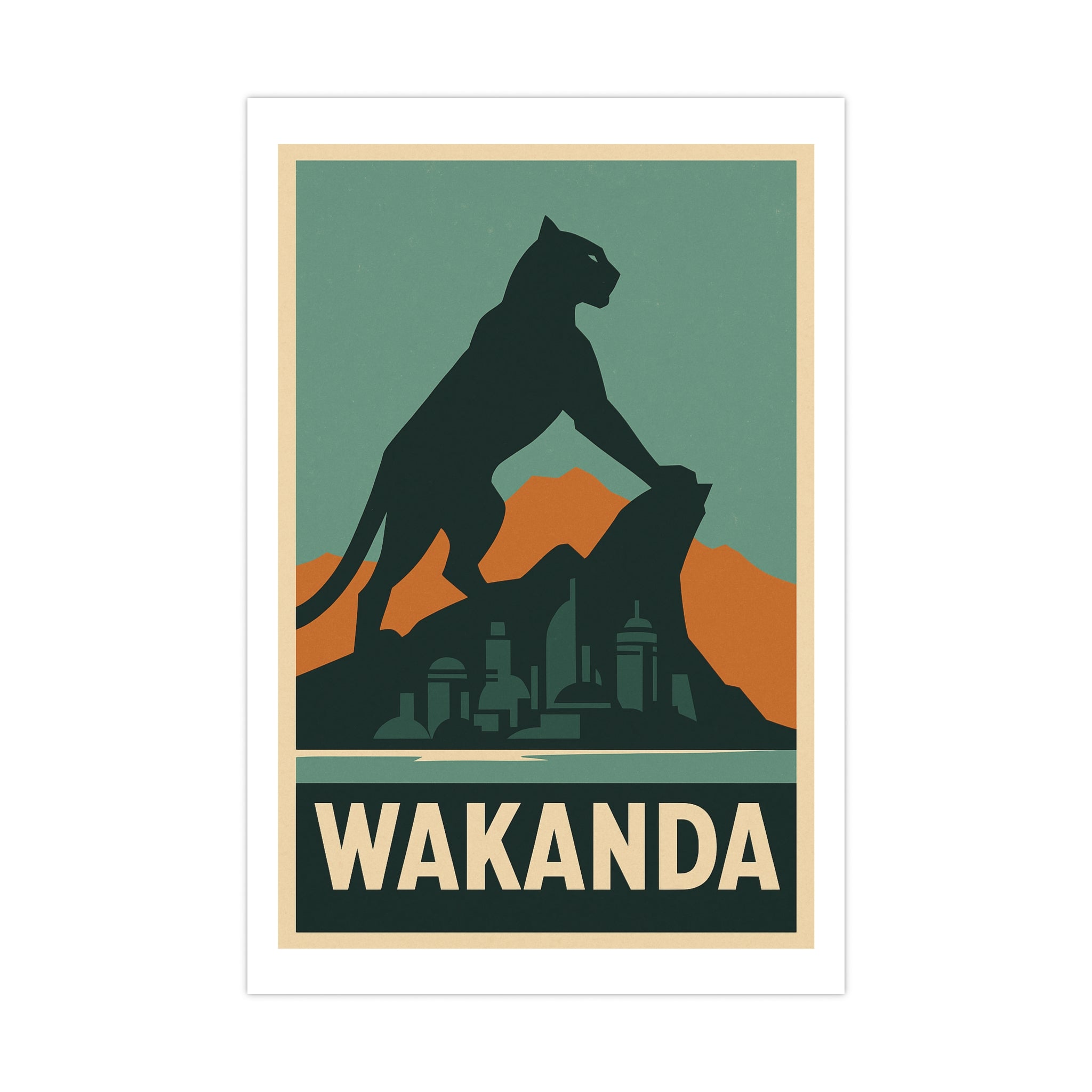 Wakanda Vintage Poster — graphic (12x18)
