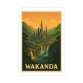 Wakanda Vintage Poster — warm (12x18)