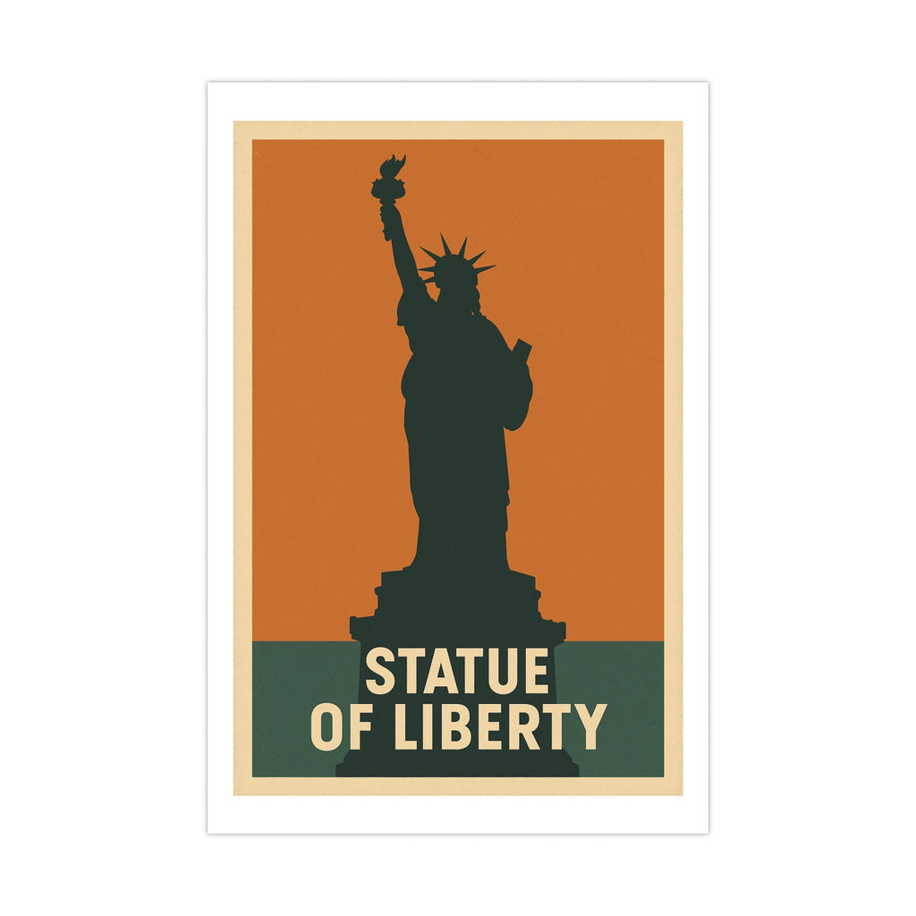 Statue of Liberty Vintage Poster — graphic (12x18)