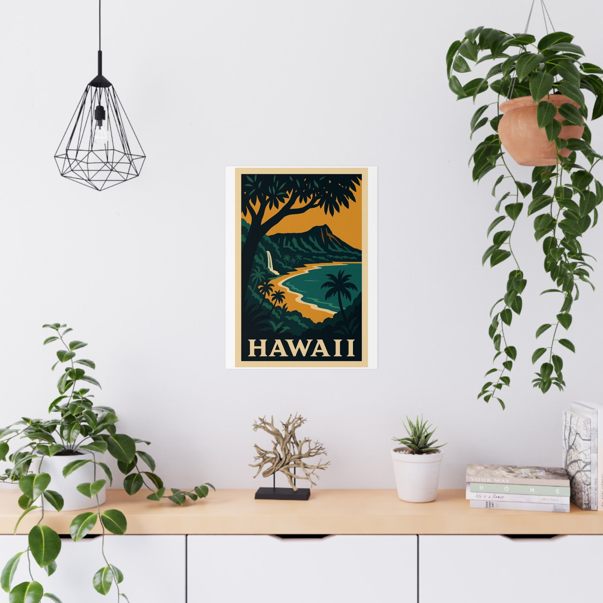 hawaii Vintage Poster — Cool · Crisp Morning (18x24)