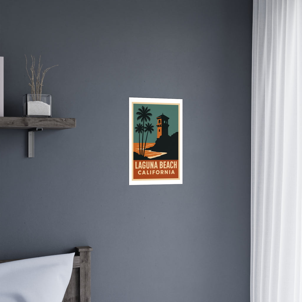 Laguna beach California Vintage Poster — graphic (12x18)