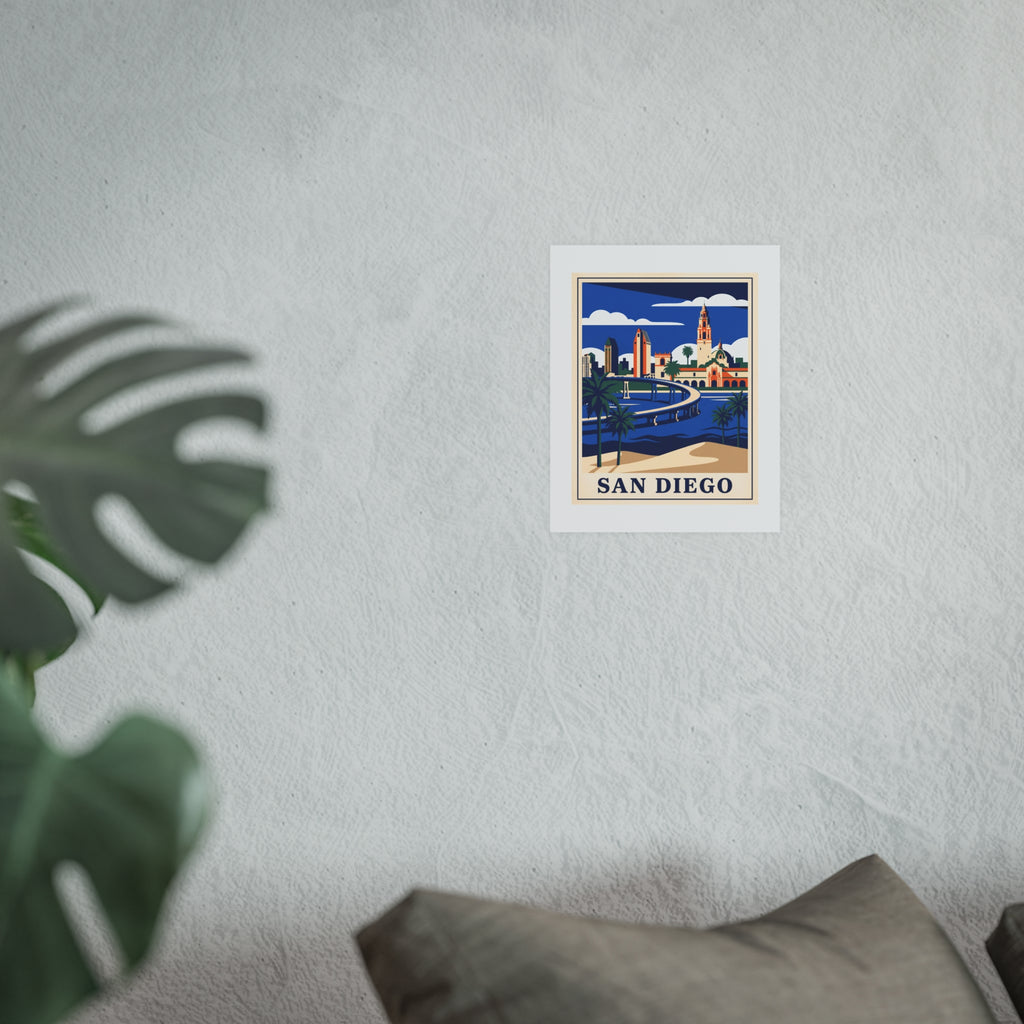 san diego Vintage Poster — cool (8x10)