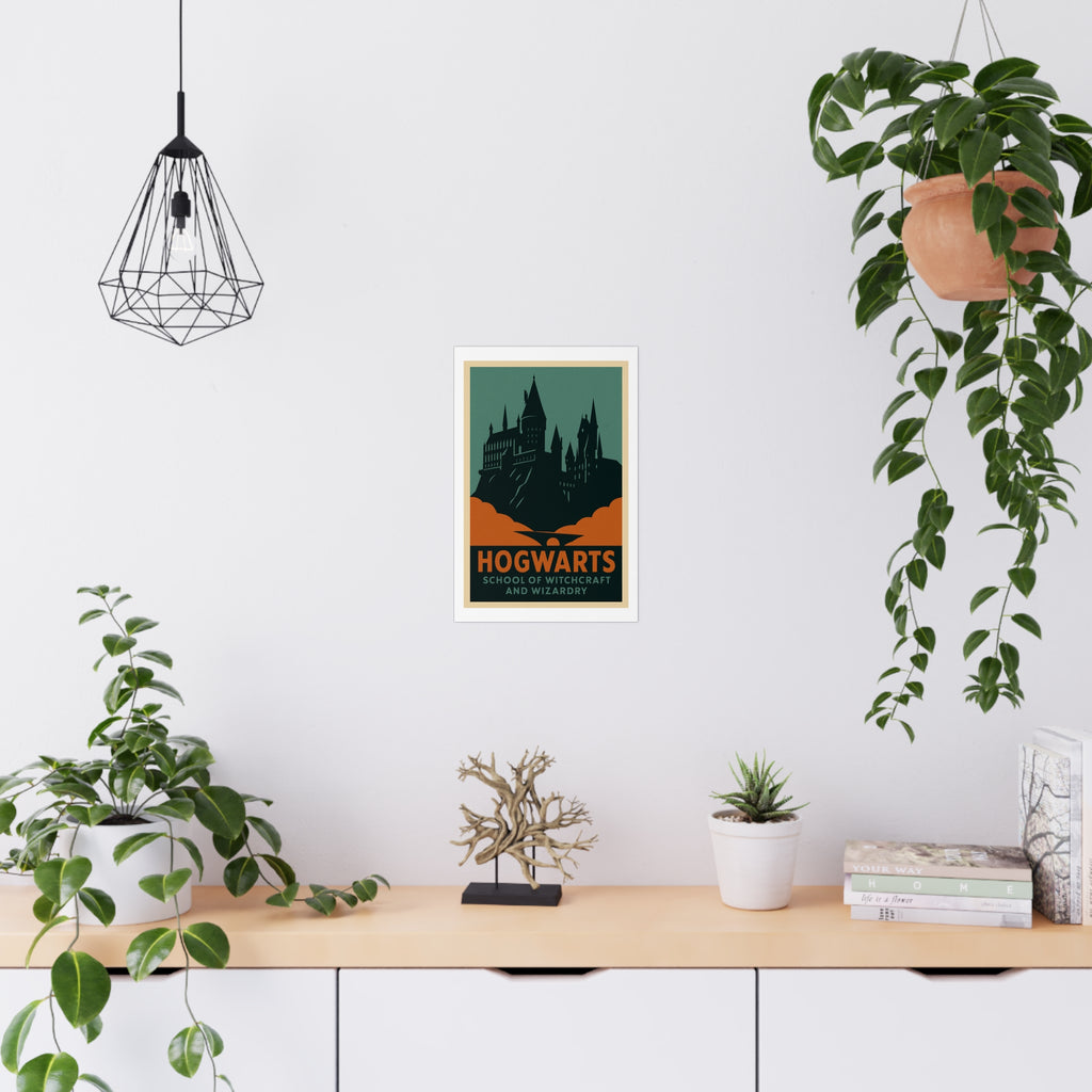 Hogwarts School of Witchcraft and Wizardry Vintage Poster — graphic (12x18)