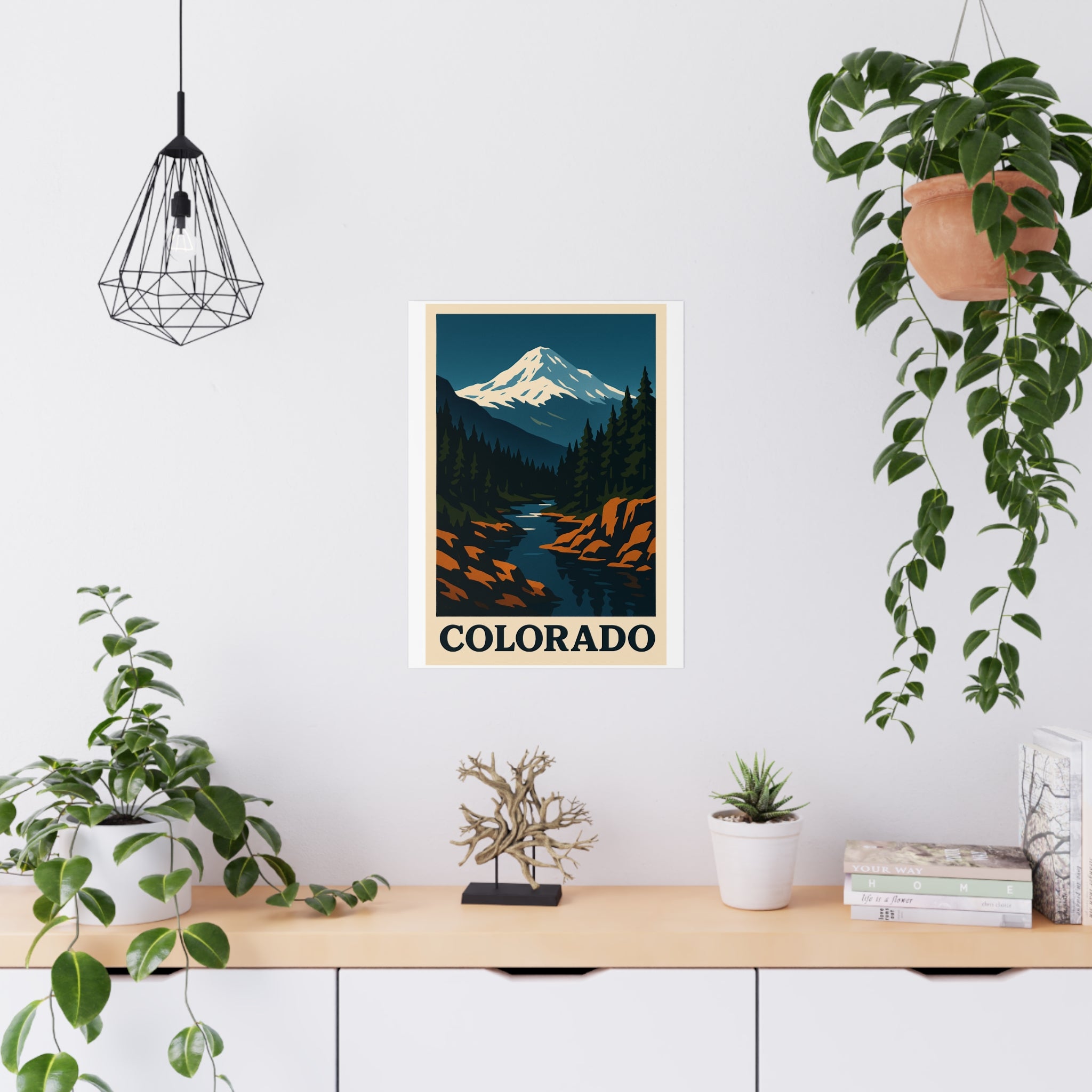 colorado Vintage Poster — Cool · Crisp Morning (18x24)