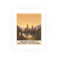 Hogwarts School of Witchcraft and Wizardry Vintage Poster — warm (8x10)