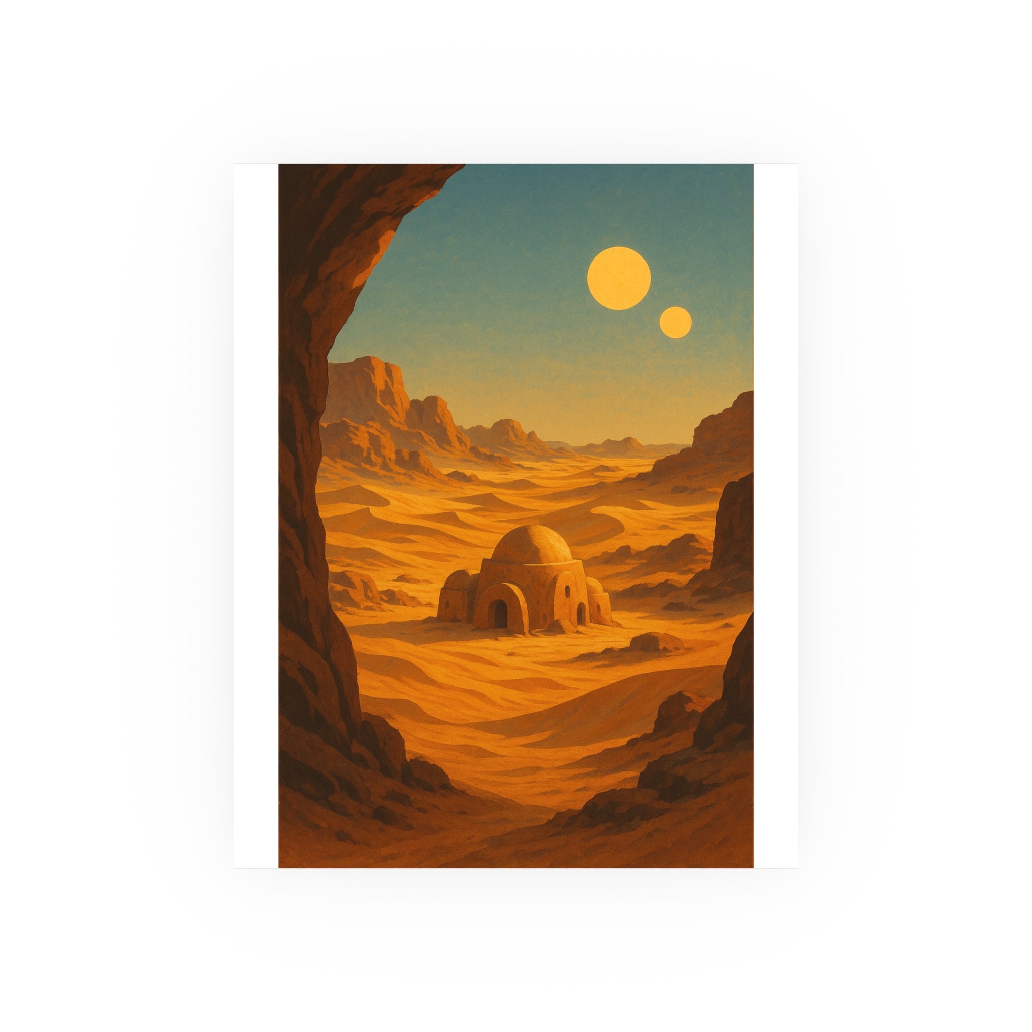 Tatooine - desert vibes Vintage Poster — warm (8x10)