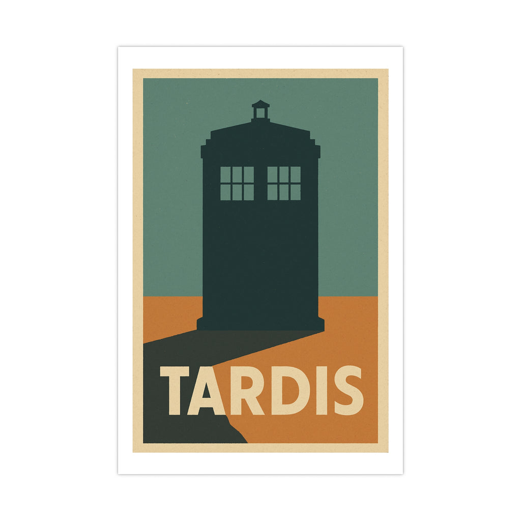 TARDIS Vintage Poster — Graphic · Heritage (12x18)