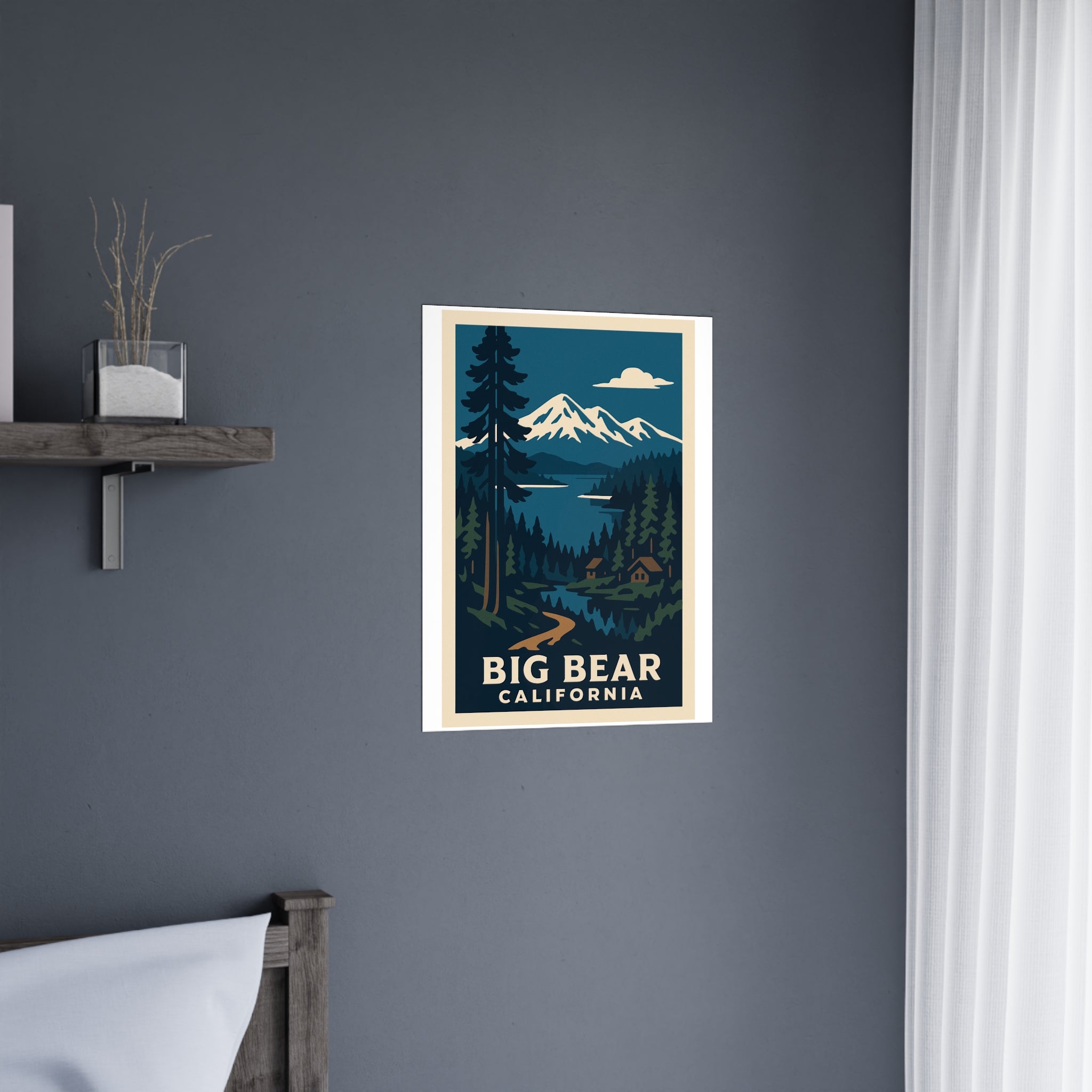 big bear california Vintage Poster — Cool · Crisp Morning (18x24)