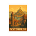 waterdeep Vintage Poster — warm (12x18)
