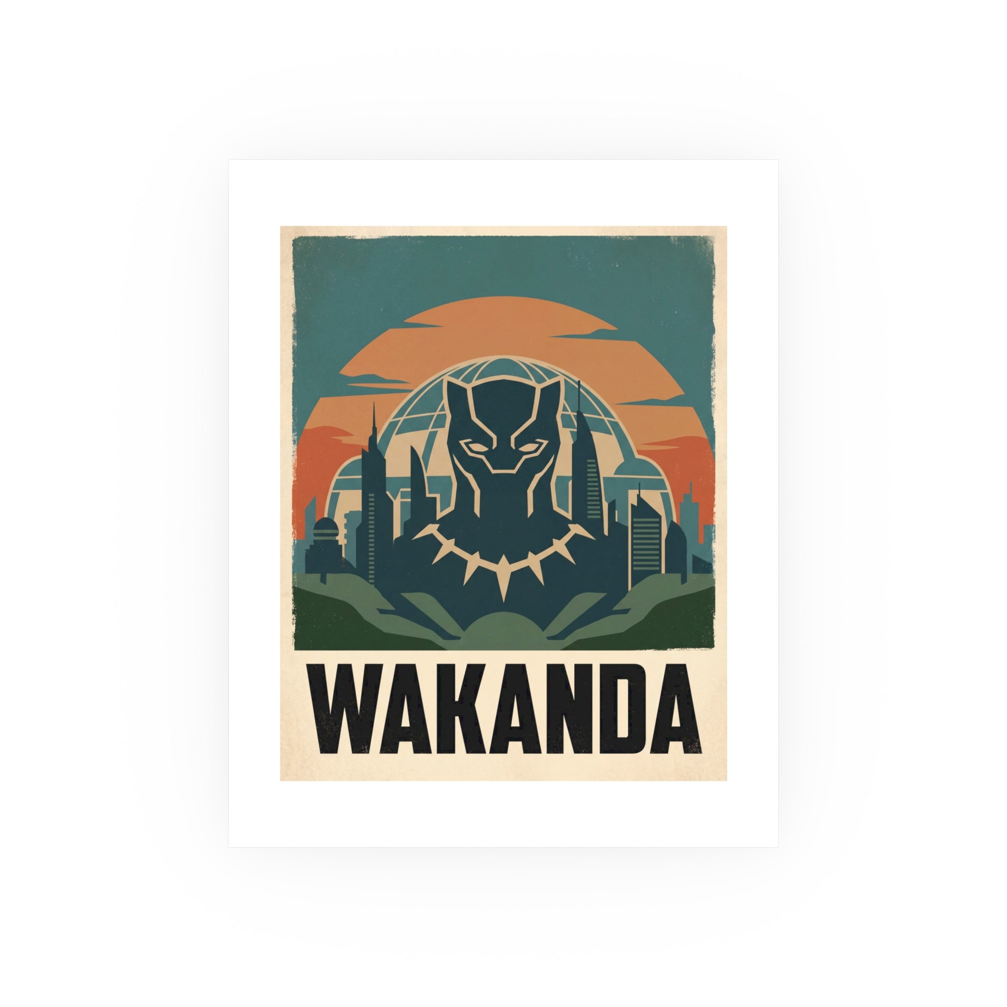 Wakanda Vintage Poster — graphic (8x10)