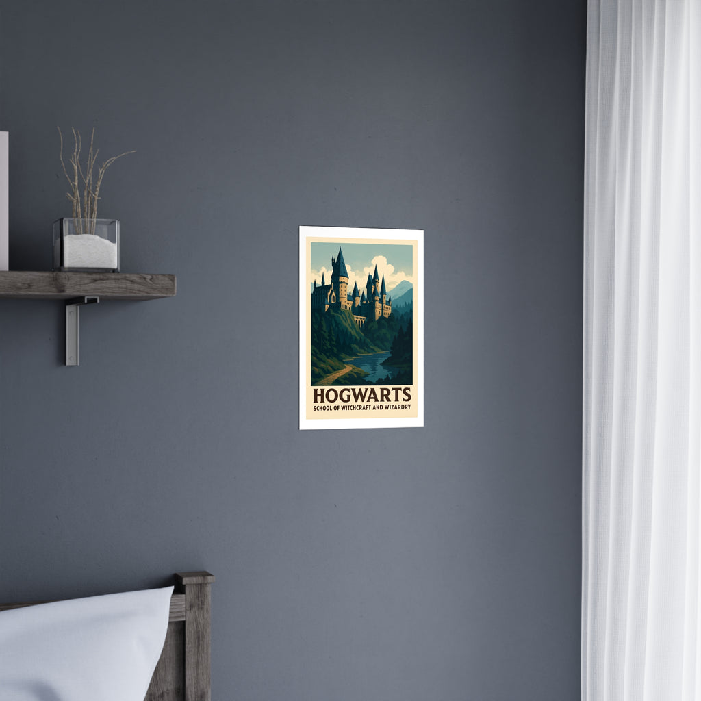 Hogwarts School of Witchcraft and Wizardry Vintage Poster — cool (12x18)