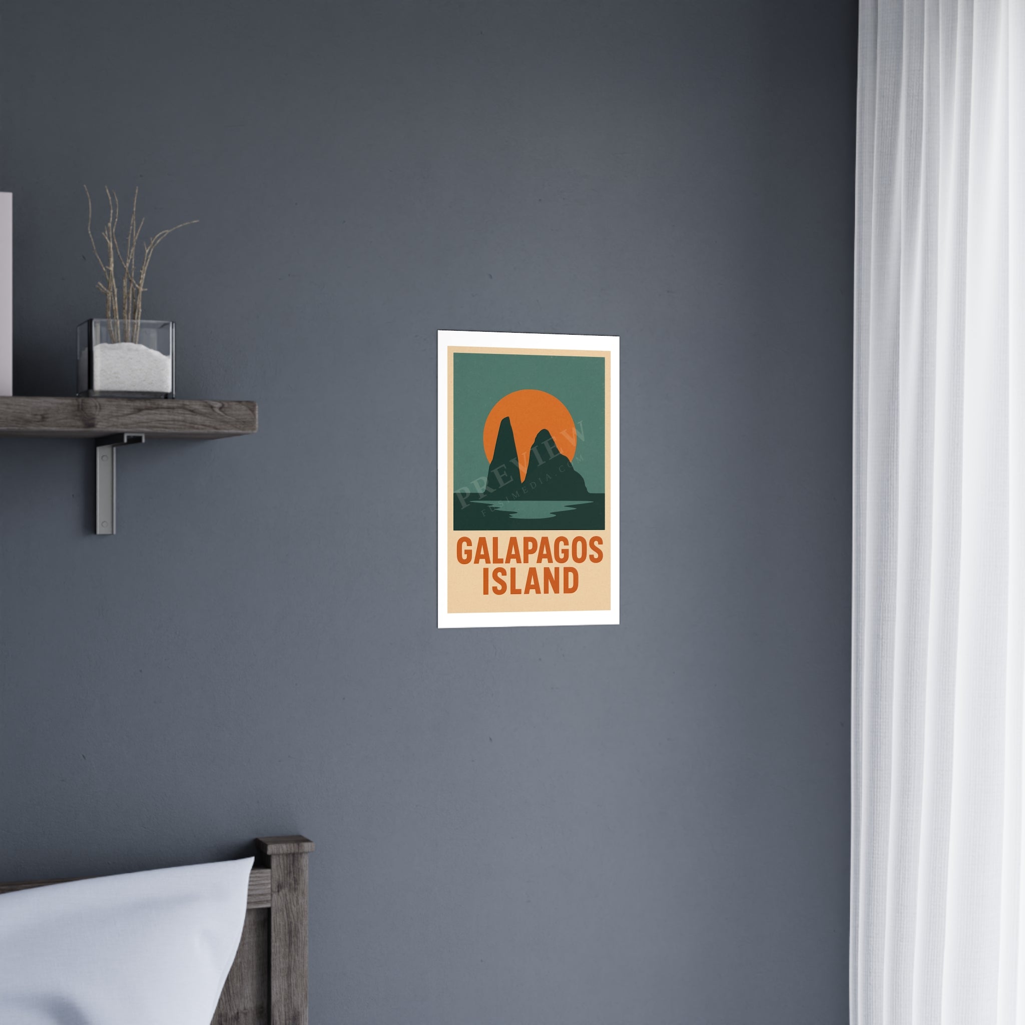 galapagos island Vintage Poster — Graphic · Bold Vintage (12x18)