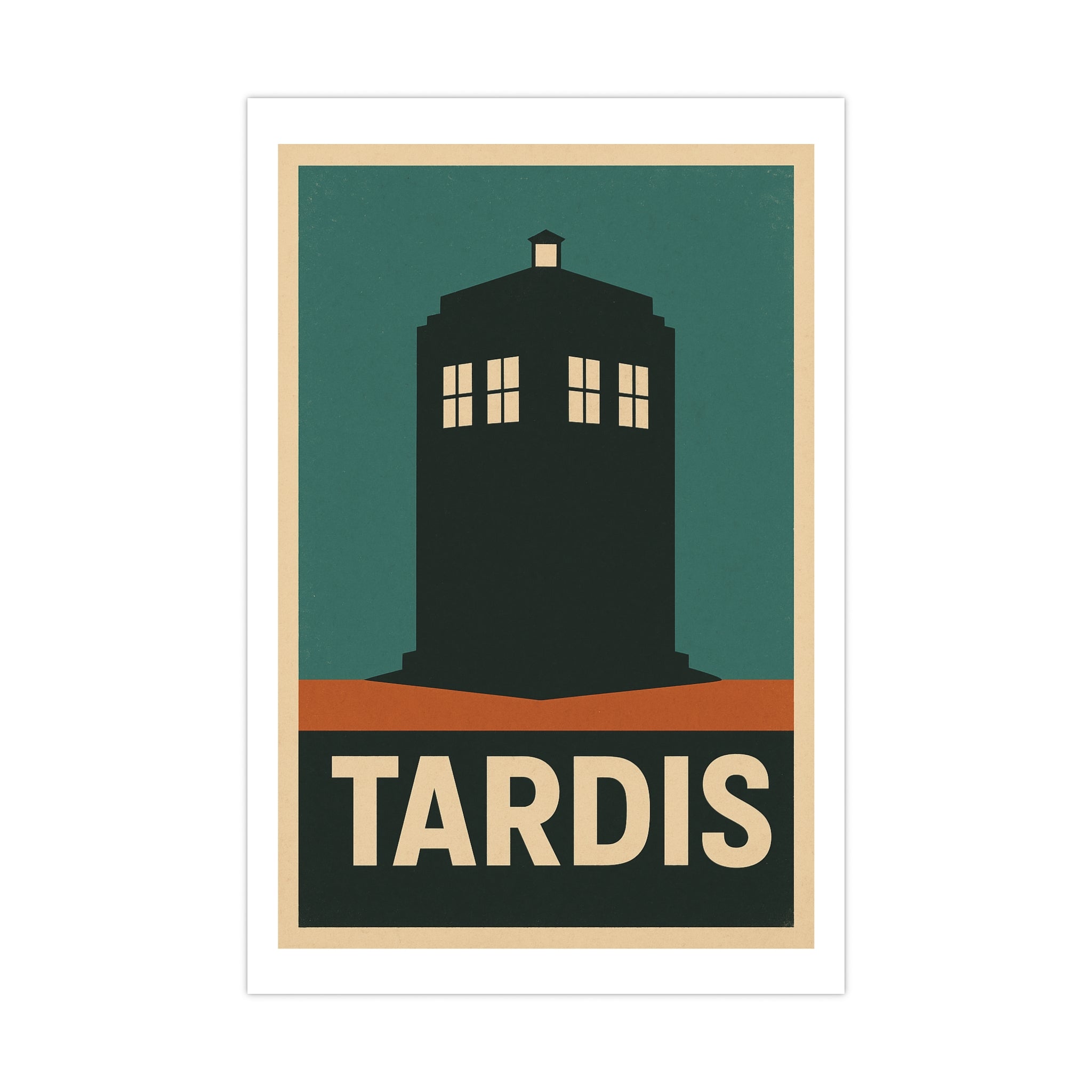 TARDIS Vintage Poster — graphic (12x18)