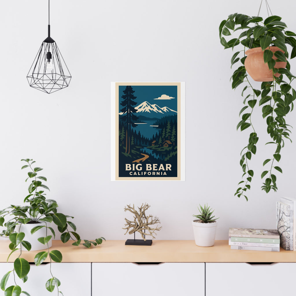 big bear california Vintage Poster — Cool · Crisp Morning (18x24)