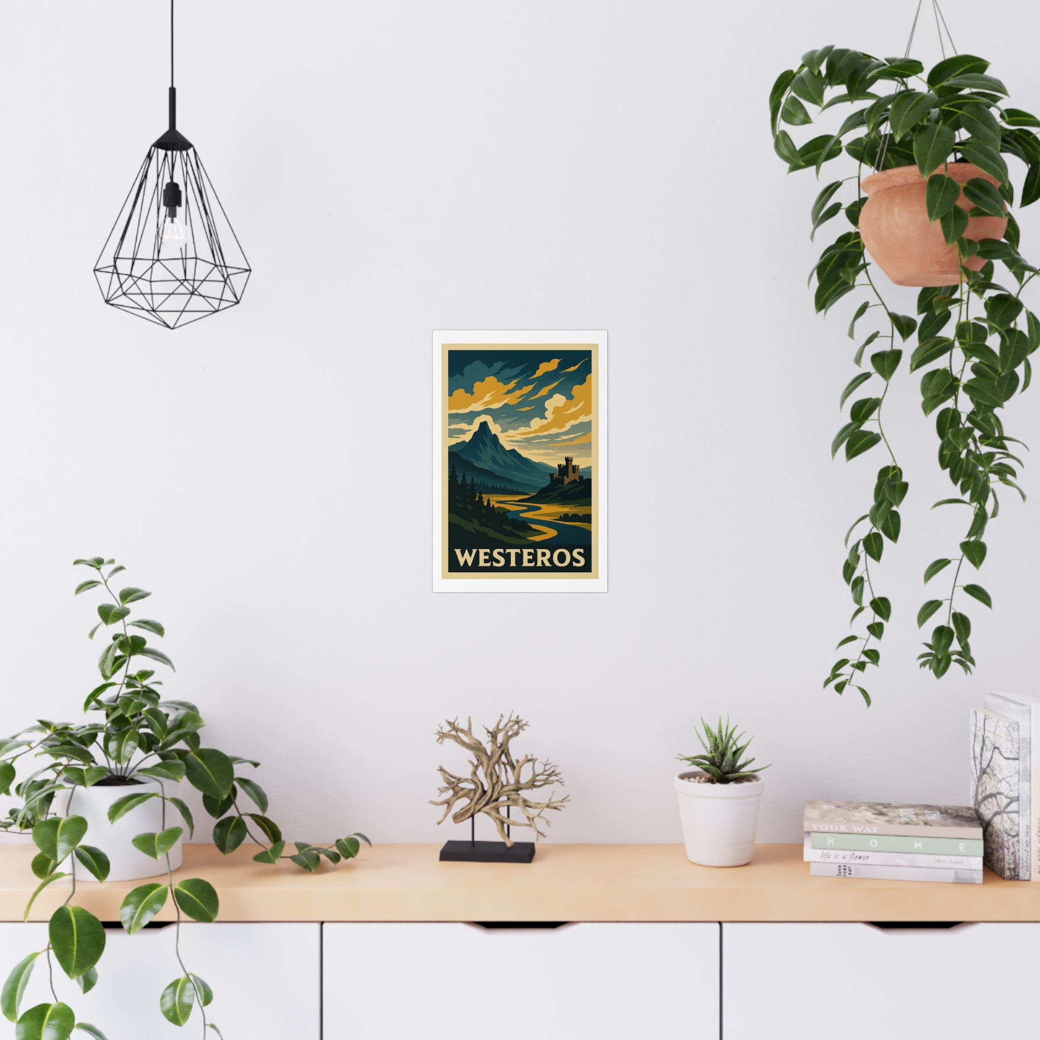 Westeros Vintage Poster — Cool · Crisp Morning (12x18)