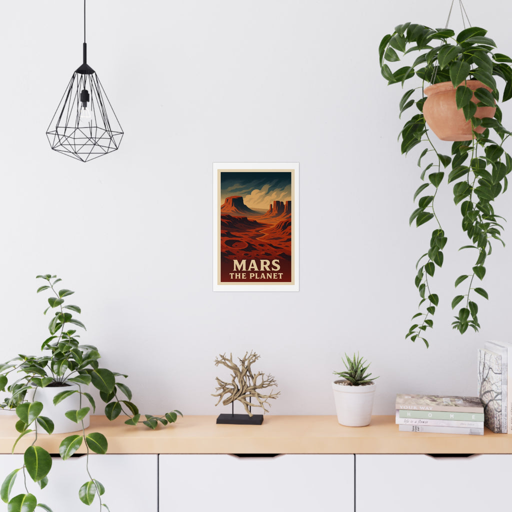 mars the planet Vintage Poster — Cool · Crisp Morning (12x18)