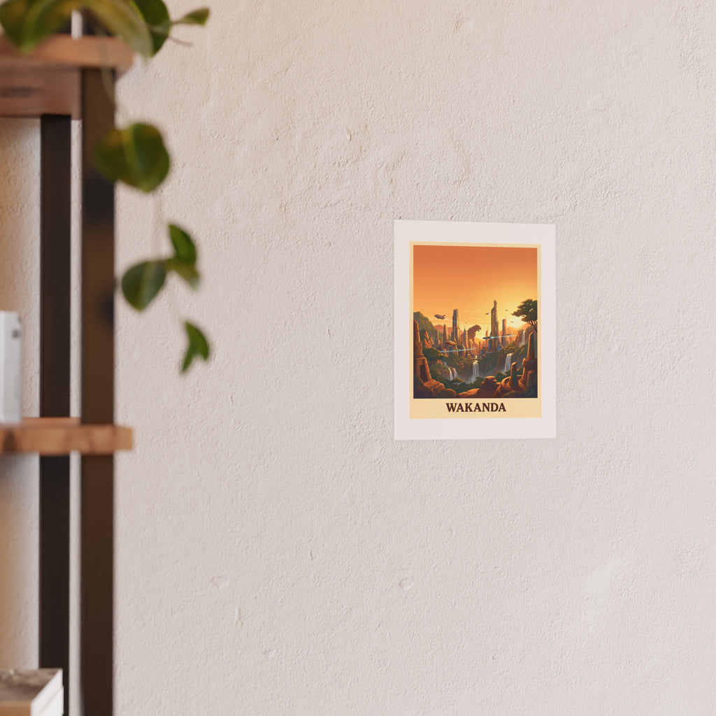 Wakanda Vintage Poster — warm (8x10)