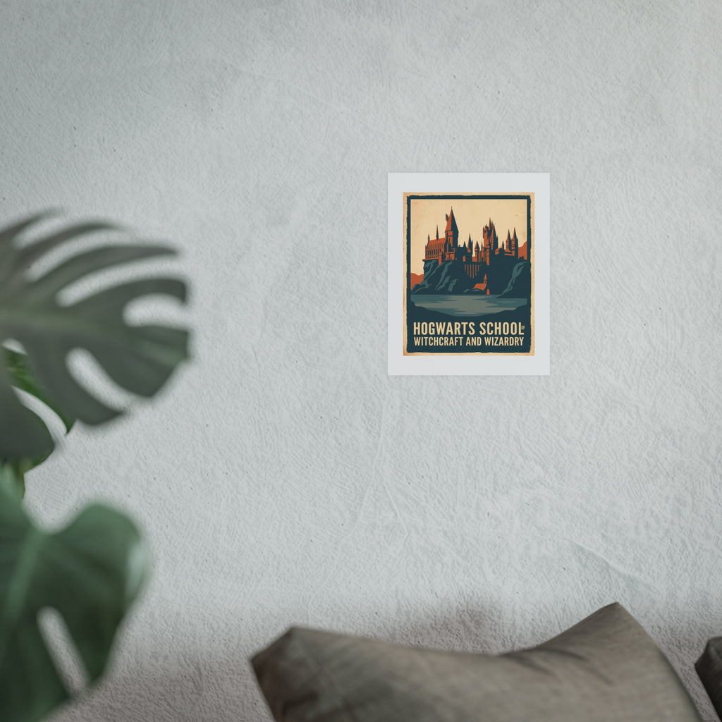 Hogwarts School of Witchcraft and Wizardry Vintage Poster — graphic (8x10)