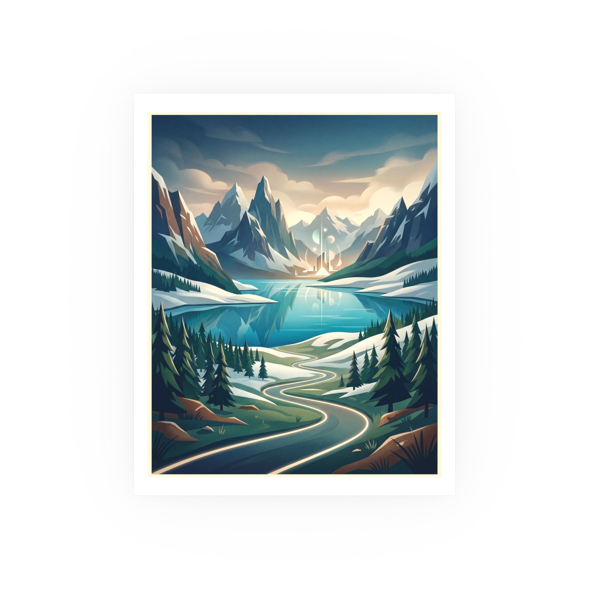 mammoth lakes Vintage Poster