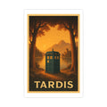 TARDIS Vintage Poster — warm (12x18)