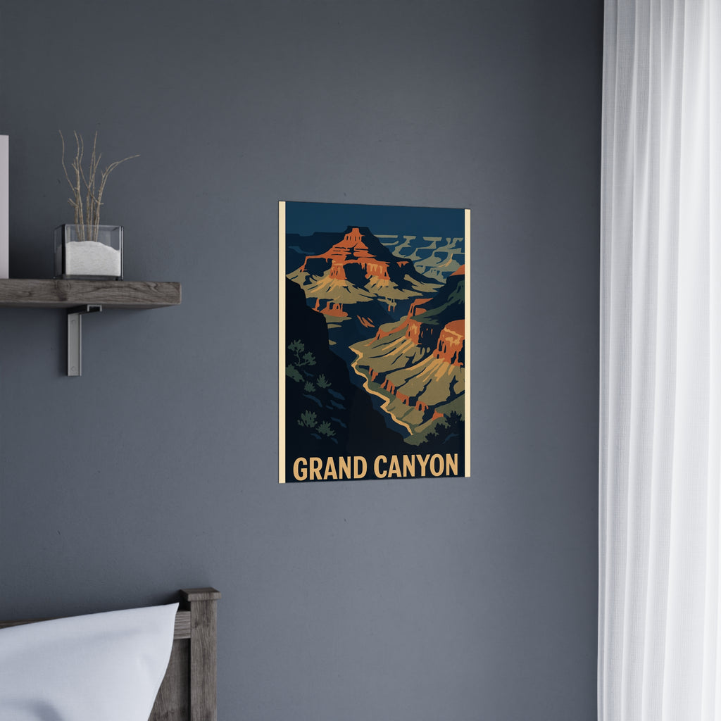 grand canyon Vintage Poster — Cool · Crisp Morning (18x24)
